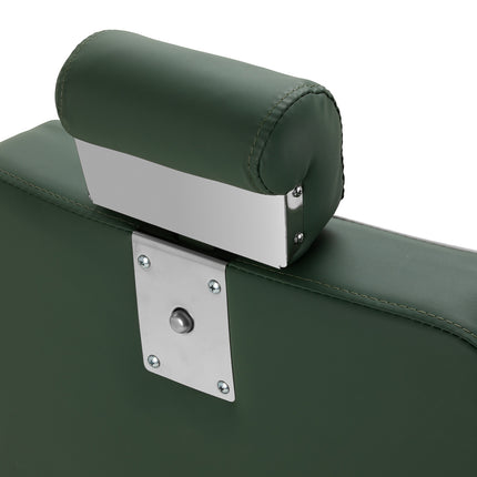 Gabbiano Visionerio barbiersstoel groen met chromen frame