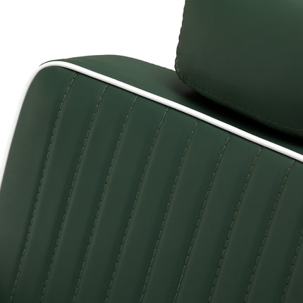 Gabbiano Visionerio barbiersstoel groen met chromen frame