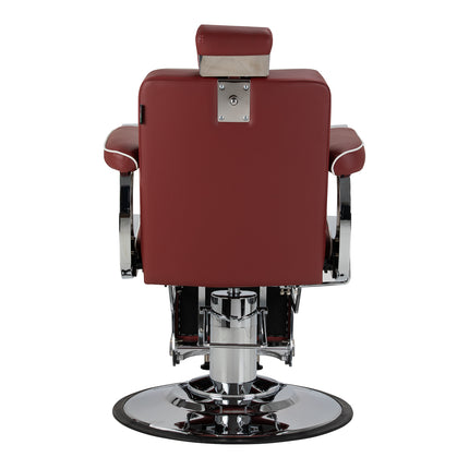 Gabbiano Visionerio barbiersstoel rood met chromen frame