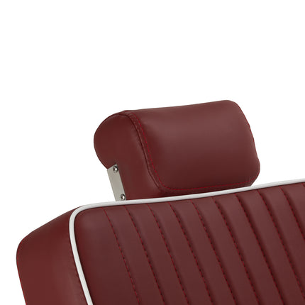 Gabbiano Visionerio barbiersstoel rood met chromen frame