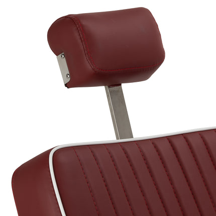 Gabbiano Visionerio barbiersstoel rood met chromen frame