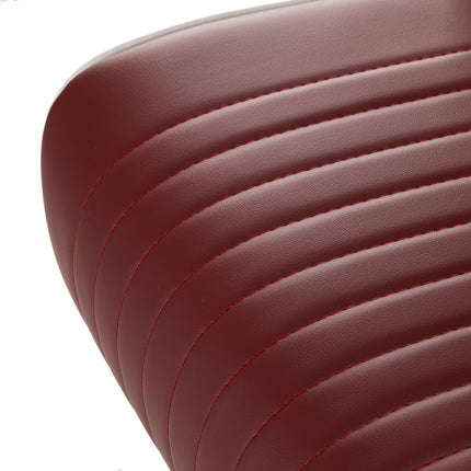 Gabbiano Visionerio barbiersstoel rood met chromen frame