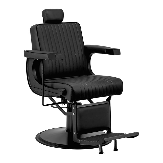 Fauteuil barbier Gabbiano Visionerio noir avec monture noire – photo 1