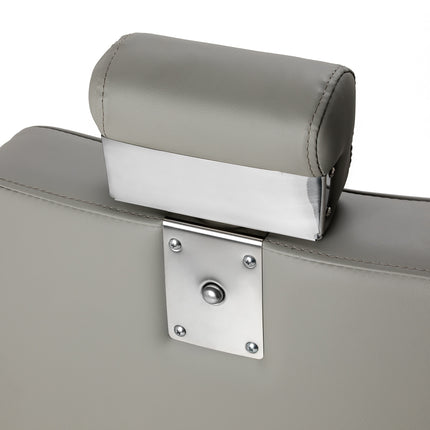 Fauteuil de barbier Gabbiano Visionerio, cadre gris chromé 