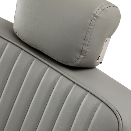 Fauteuil de barbier Gabbiano Visionerio, cadre gris chromé 