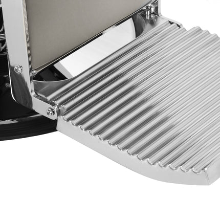 Fauteuil de barbier Gabbiano Visionerio, cadre gris chromé 