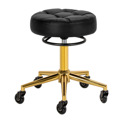 The Gabbiano D054G hairdressing stool goud wit