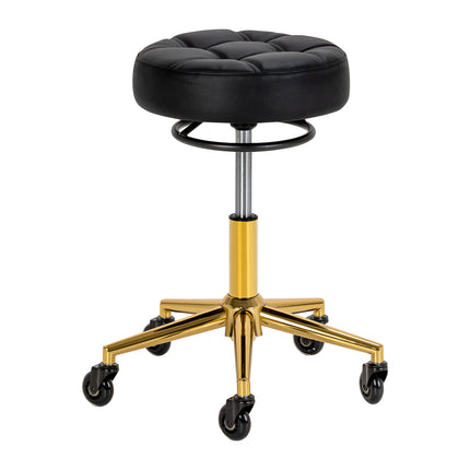 The Gabbiano D054G hairdressing stool goud wit