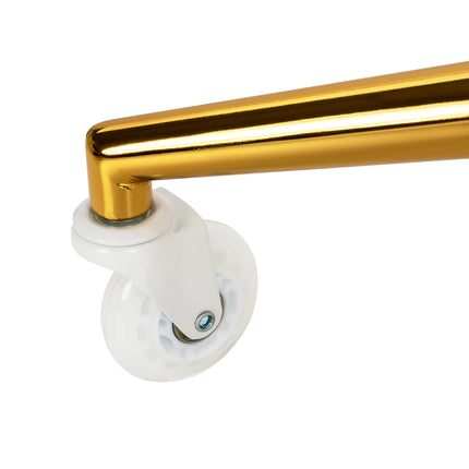 The Gabbiano D054G hairdressing stool goud wit