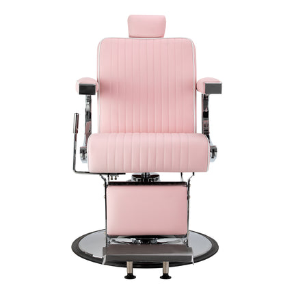 Gabbiano Visionerio barberstoel roze met chroom frame