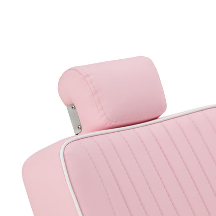 Gabbiano Visionerio barberstoel roze met chroom frame