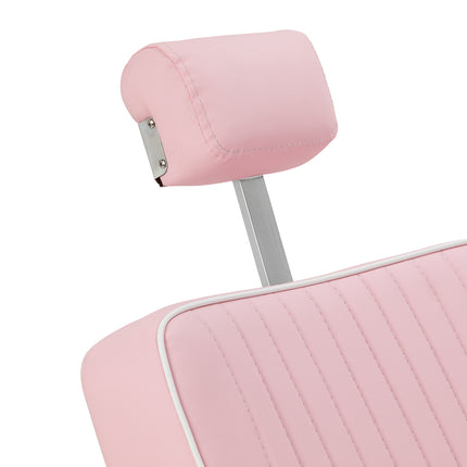 Gabbiano Visionerio barberstoel roze met chroom frame