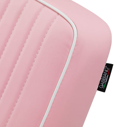 Gabbiano Visionerio barberstoel roze met chroom frame