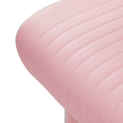 Gabbiano Visionerio barberstoel roze met chroom frame