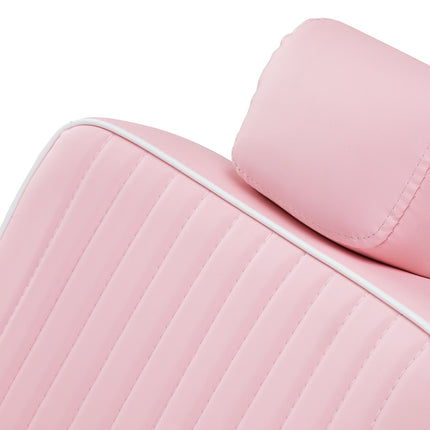 Gabbiano Visionerio barberstoel roze met chroom frame