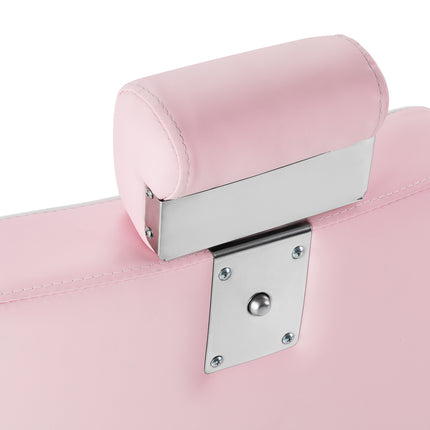 Gabbiano Visionerio barberstoel roze met chroom frame