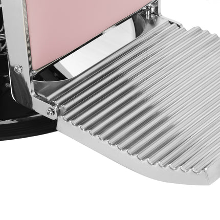 Gabbiano Visionerio barberstoel roze met chroom frame