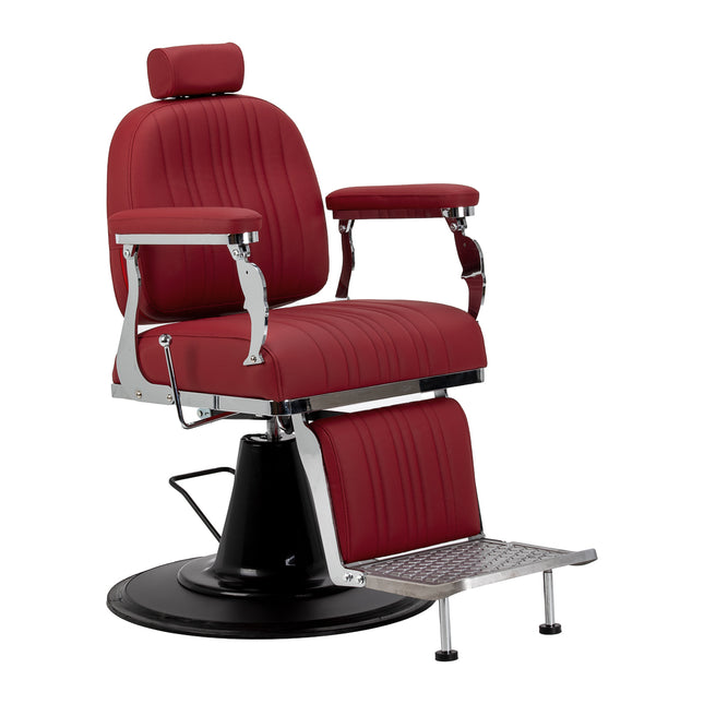 Fauteuil de barbier rouge Gabbiano Elias 