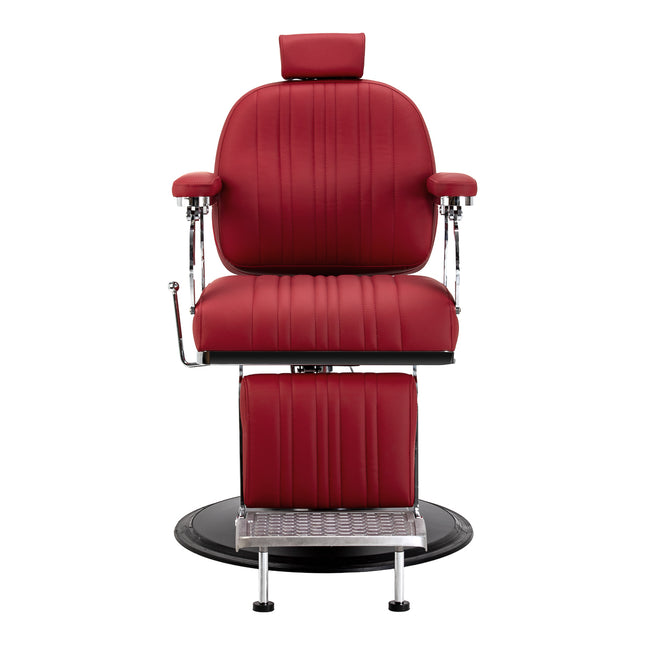 Fauteuil de barbier rouge Gabbiano Elias 