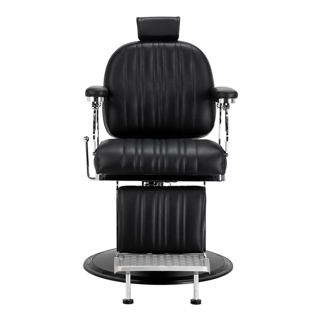 Fauteuil de barbier noir Gabbiano Elias 
