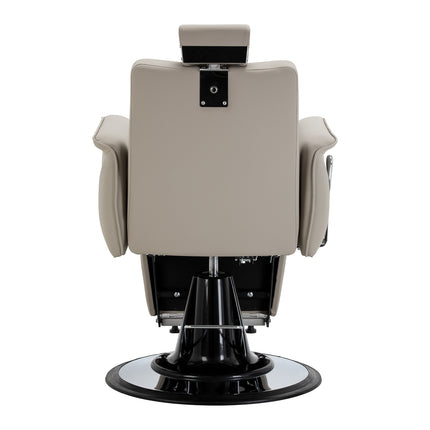 Fauteuil de barbier Gabbiano Athena gris 