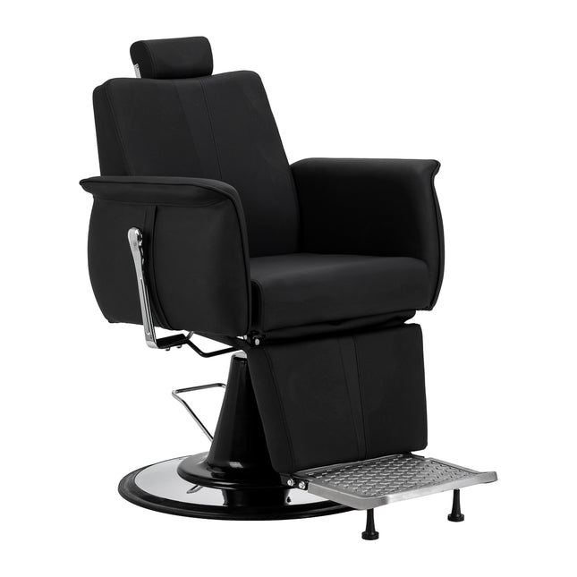Fauteuil de barbier Gabbiano Athena noir 
