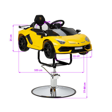 Children's car-shaped hairdressing chair Gabbiano Lamborghini