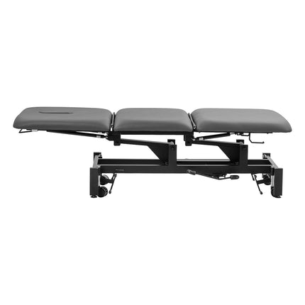 Hydraulische Revalidatietafel Balance Solidum 3 Grijs met 3-delig Ligvlak en Transportwielen