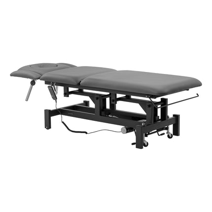 Elektrische Revalidatietafel Balance Eso 5 Grijs met Pivotfunctie, 2 Motoren en Verstelbare Hoofdsteun