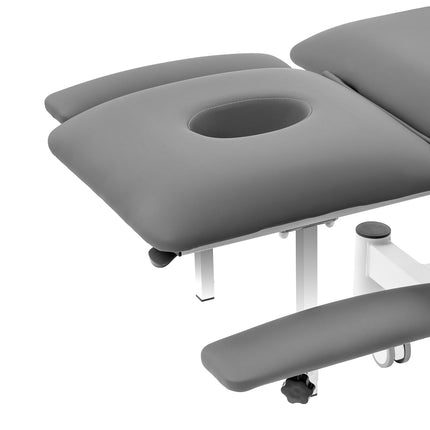 Elektrische Revalidatietafel Balance Eso Pro Grijs met Pivotfunctie, 2 Motoren en Gedeeld Voetdeel