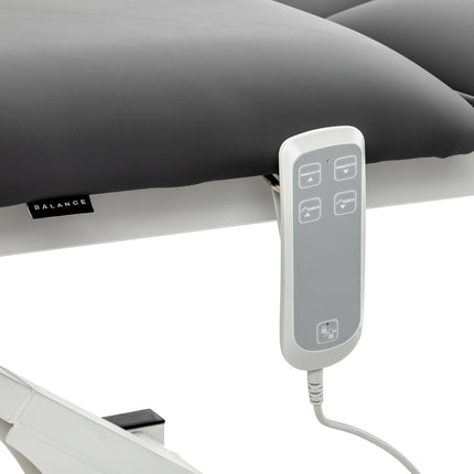 Elektrische Revalidatietafel Balance Eso Pro Grijs met Pivotfunctie, 2 Motoren en Gedeeld Voetdeel
