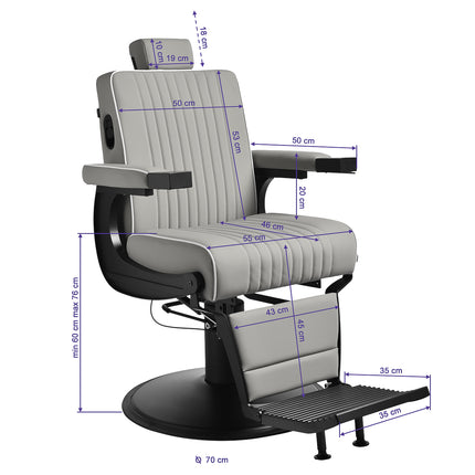 Gabbiano Levi Barberstoel Grijs