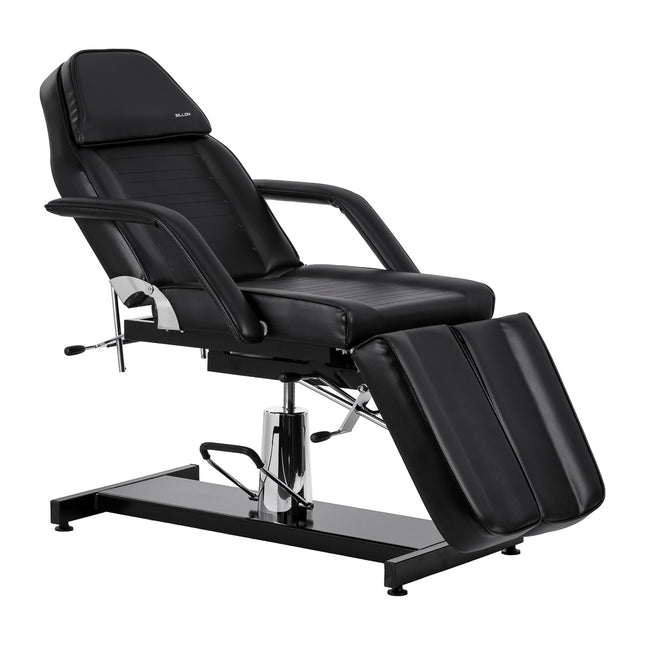 Hydraulische Pedicurestoel Sillon 210 Zwart met Wiegfunctie, Draaifunctie en Gesplitste Voetsteun – foto 1