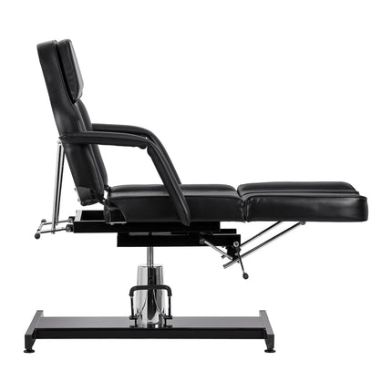Hydraulische Pedicurestoel Sillon 210 Zwart met Wiegfunctie, Draaifunctie en Gesplitste Voetsteun