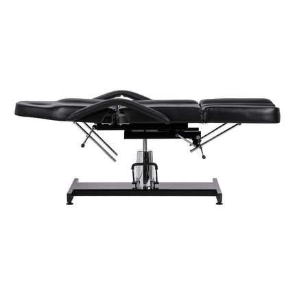 Hydraulische Pedicurestoel Sillon 210 Zwart met Wiegfunctie, Draaifunctie en Gesplitste Voetsteun