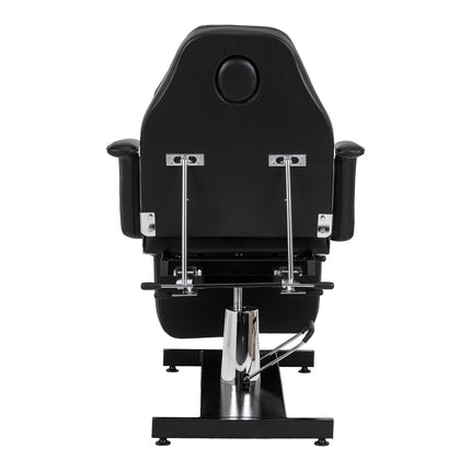 Hydraulische Pedicurestoel Sillon 210 Zwart met Wiegfunctie, Draaifunctie en Gesplitste Voetsteun