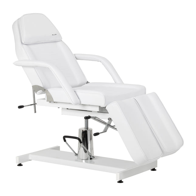 Hydraulische Pedicurestoel Sillon 210 Wit met Wiegfunctie, Gesplitste Voetsteun en Ligstand – foto 1