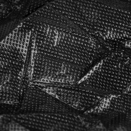 Couverture en plastique jetable avec élastique noir