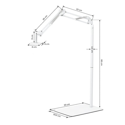 GLOW statief voor UV/LED-pedicurelamp wit – photo 5