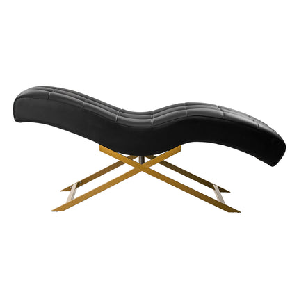 Sillon Alba Wimperbehandelstoel Zwart met Goudkleurig Frame, Ergonomische Matras en 2 Kussens – foto 4