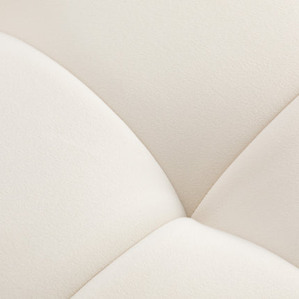 Sillon Umbra Wimperbehandelstoel Wit Velours met Goudkleurig Frame, Verstelbare Hoofd- en Voetsteun – foto 8