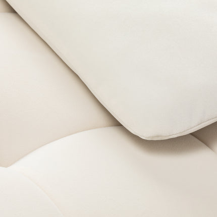 Sillon Umbra Wimperbehandelstoel Wit Velours met Goudkleurig Frame, Verstelbare Hoofd- en Voetsteun – foto 9