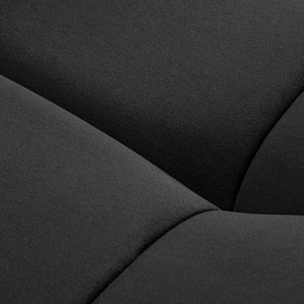 Sillon Corona Hydraulische Wimperbehandelstoel Zwart Velours met Goudkleurige Draaibare Basis – foto 5