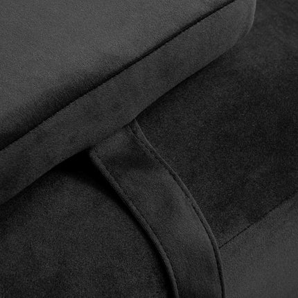 Sillon Corona Hydraulische Wimperbehandelstoel Zwart Velours met Goudkleurige Draaibare Basis – foto 6