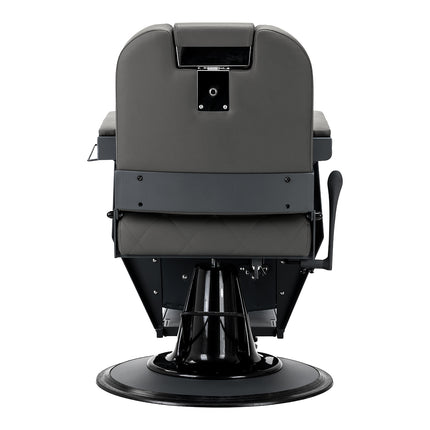 Gabbiano barber chair Bruno grey with a grey base