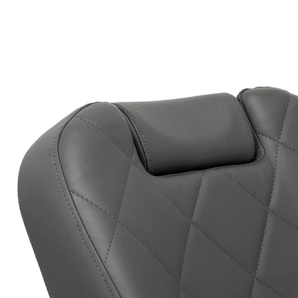 Gabbiano barber chair Bruno grey with a black base