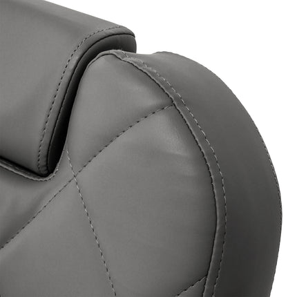 Gabbiano barber chair Bruno grey with a black base