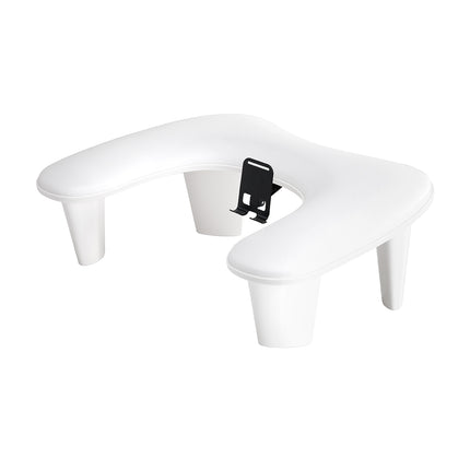 MOMO Croissant manicure rest with mobile phone holder white