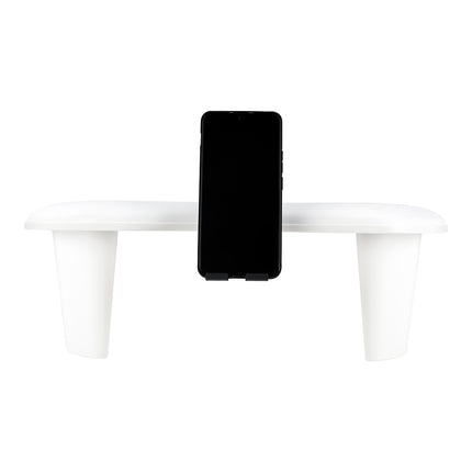 MOMO Croissant manicure rest with mobile phone holder white