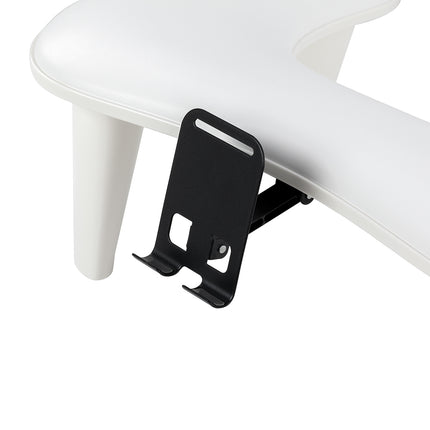 MOMO Croissant manicure rest with mobile phone holder white
